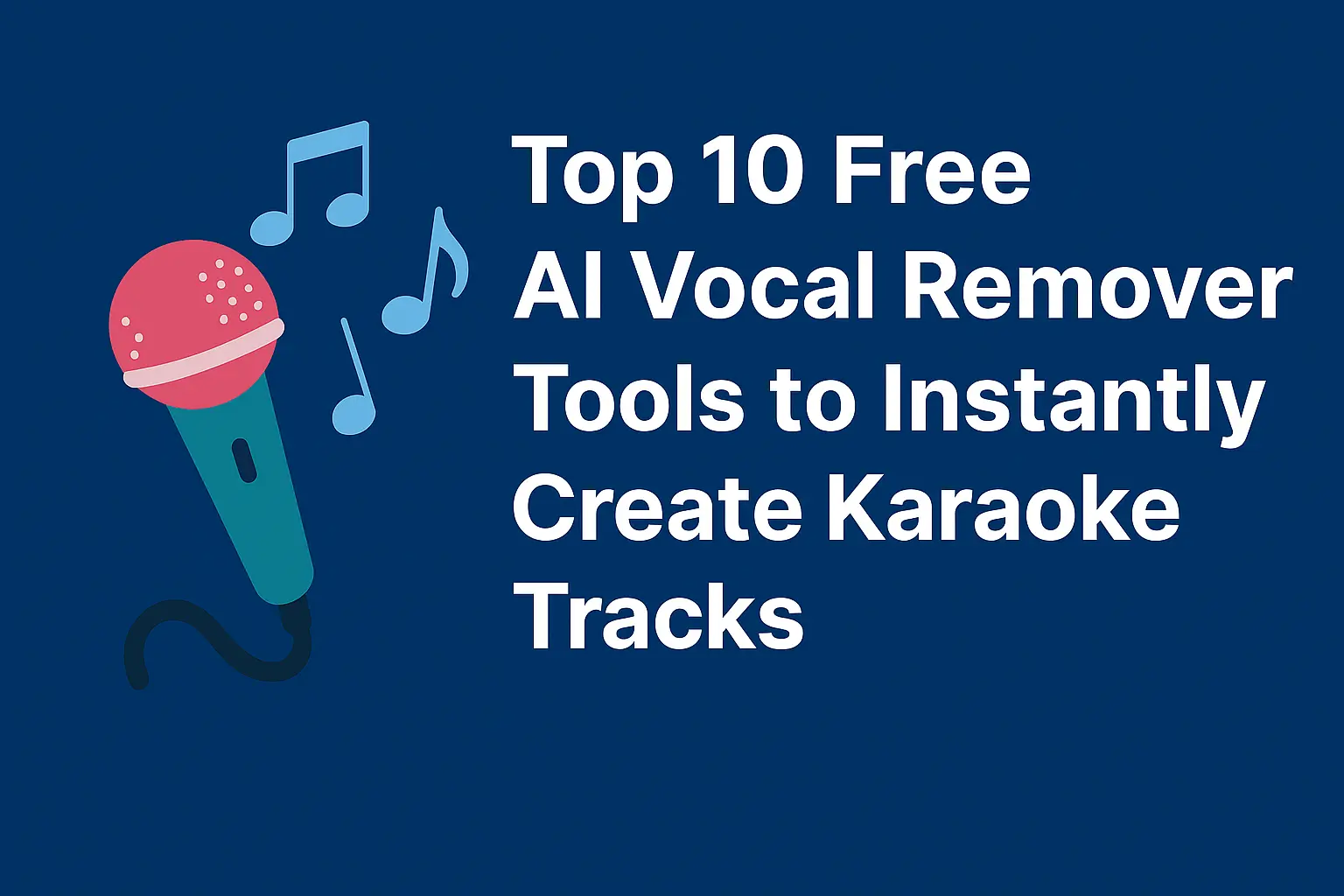 Top 10 Free AI Vocal Remover Tools to Instantly Create Karaoke Tracks (2025)