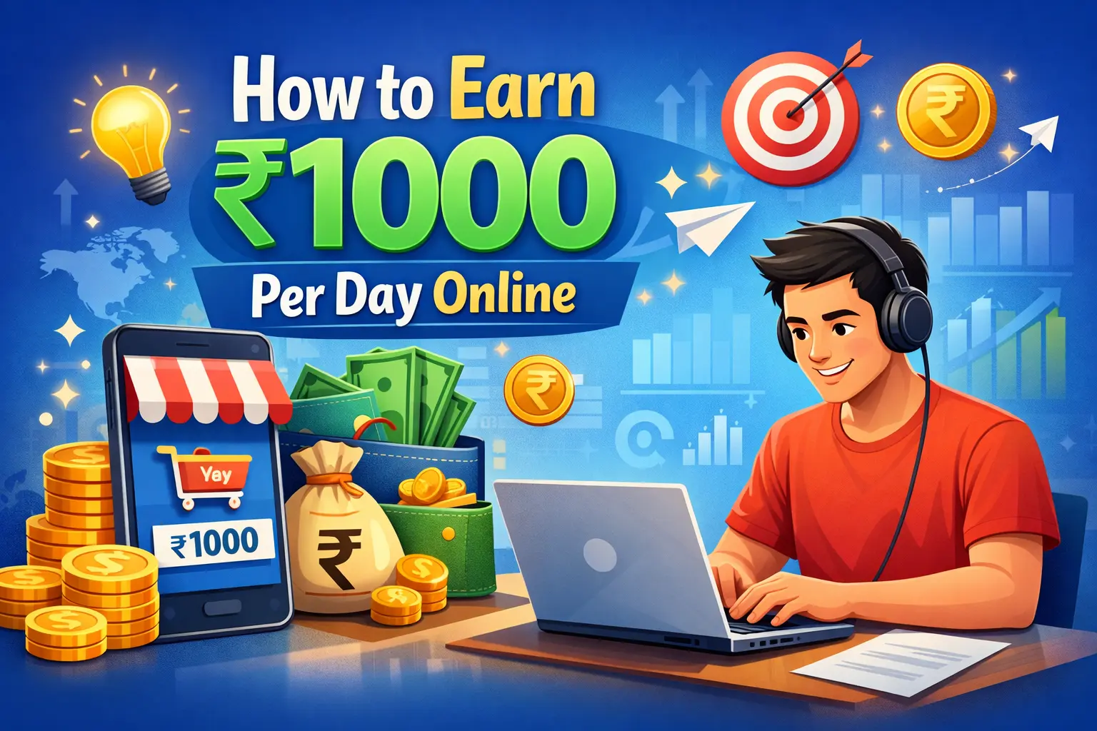 How to Earn ₹1000 Per Day Online (Proven & Real Methods)