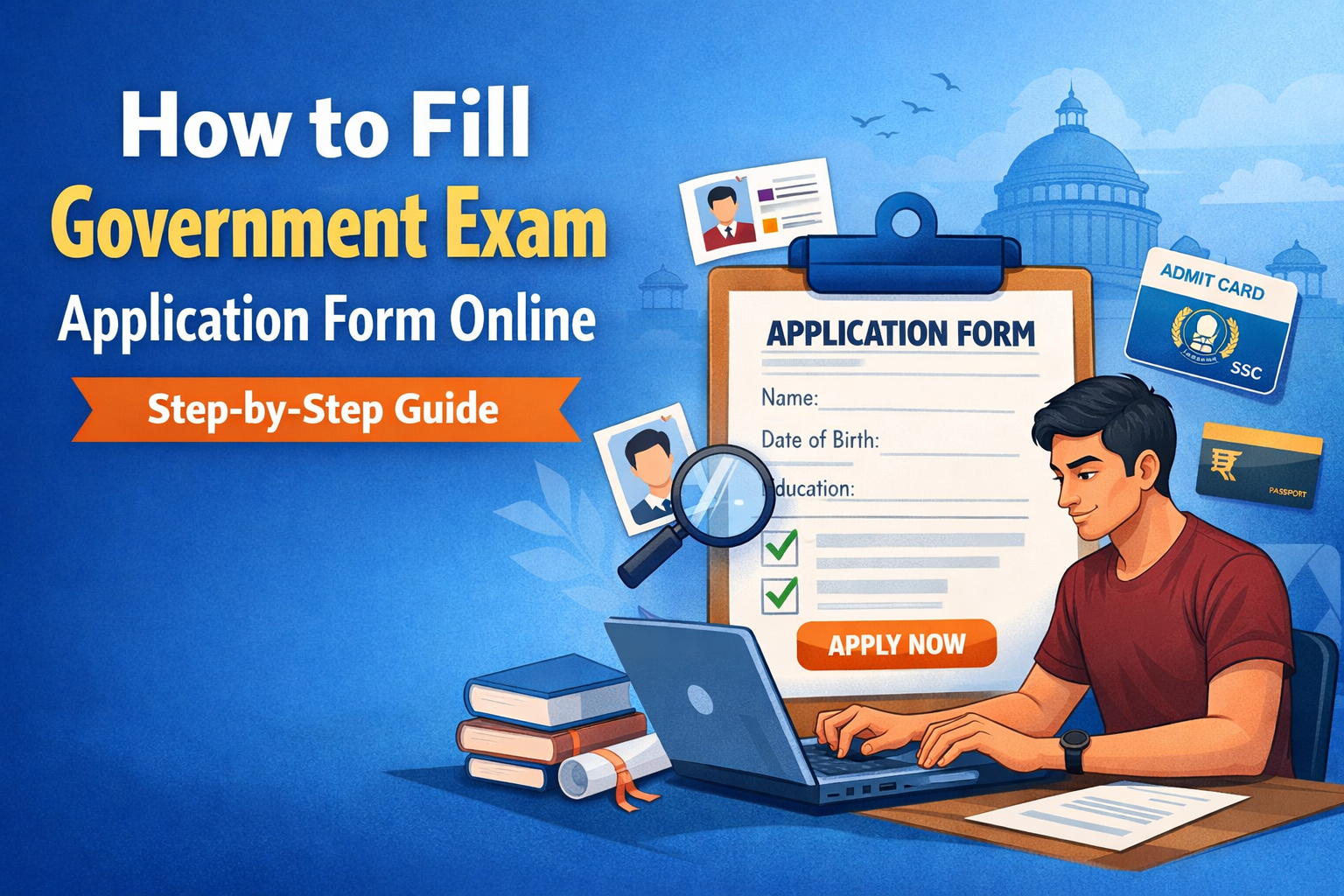 How to Fill Government Exam Application Form Online