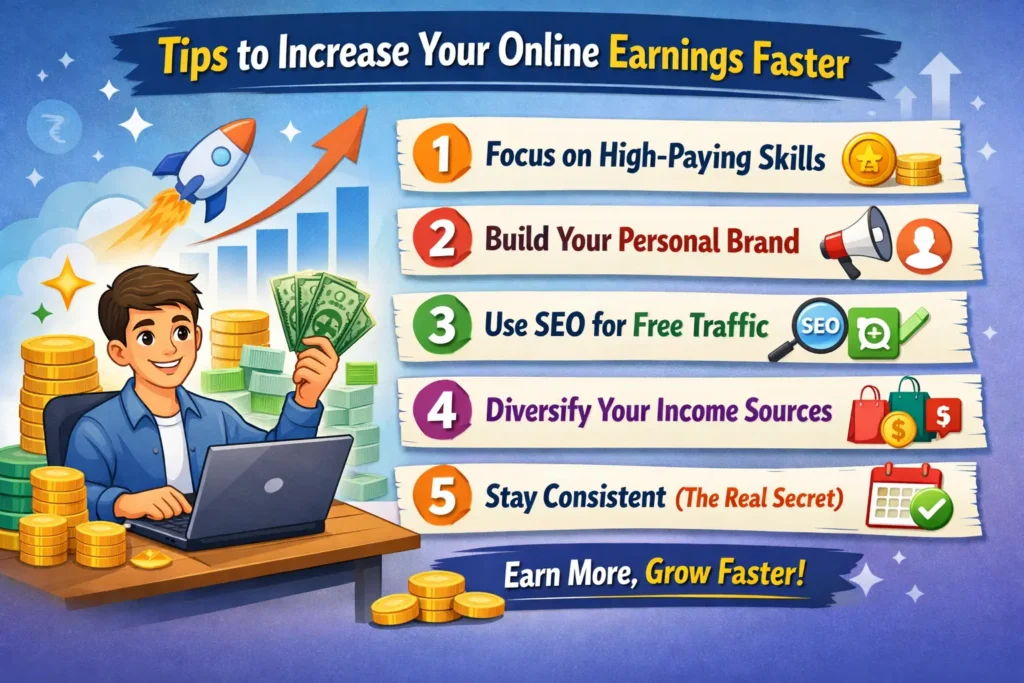 Tips to Increase Your Online Earnings Faster