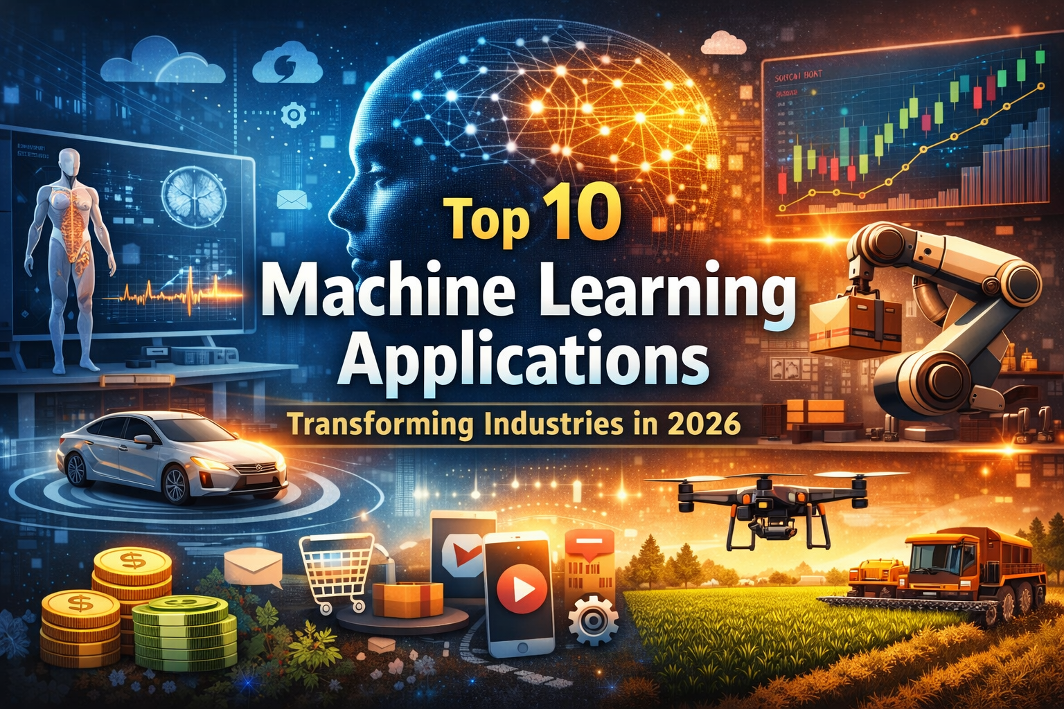 Top 10 Machine Learning Applications Transforming Industries in 2026