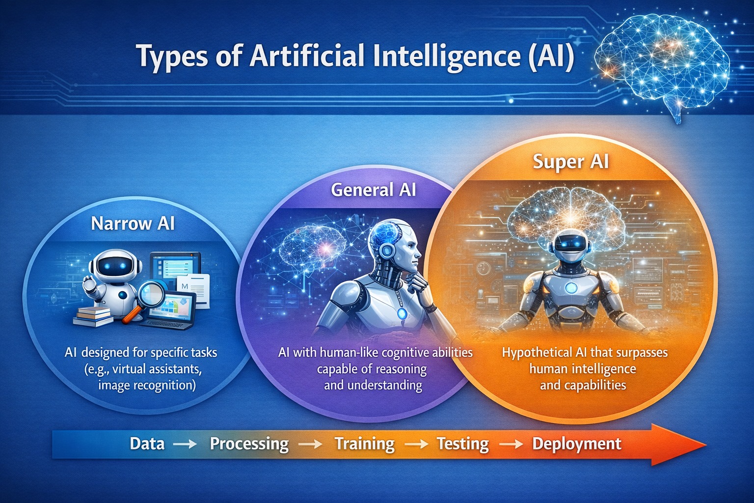 Overview of Artificial Intelligence: Definition, Types, Applications & Future