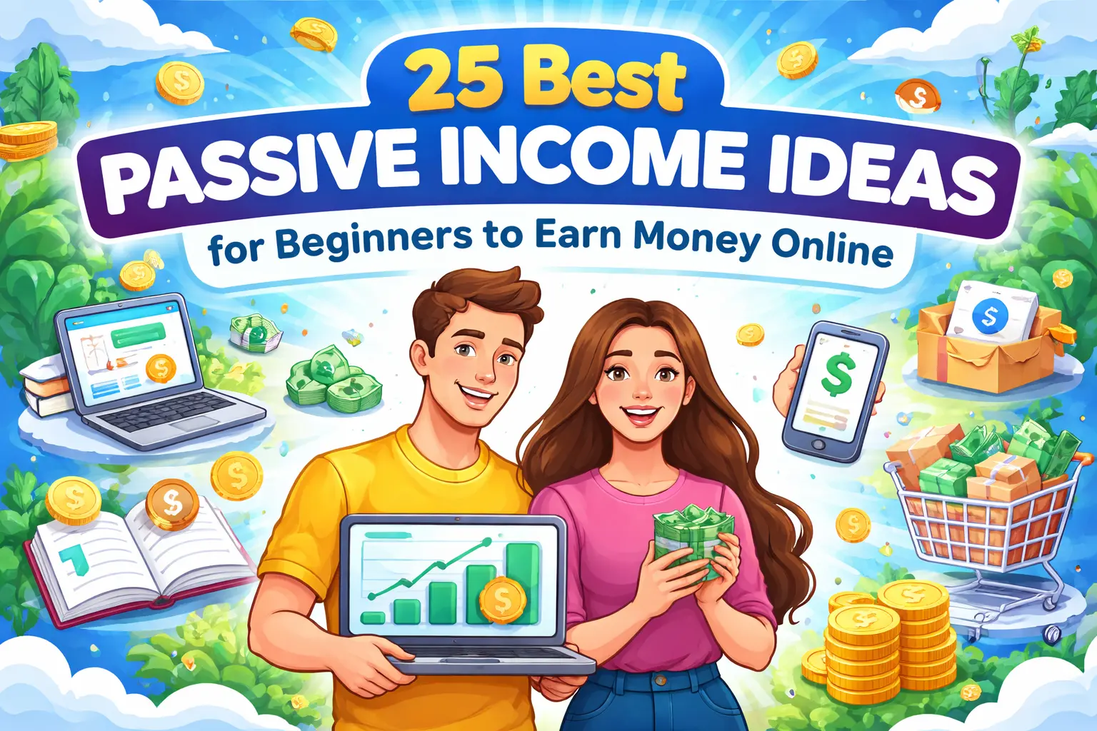 25 Best Passive Income Ideas for Beginners to Earn Online
