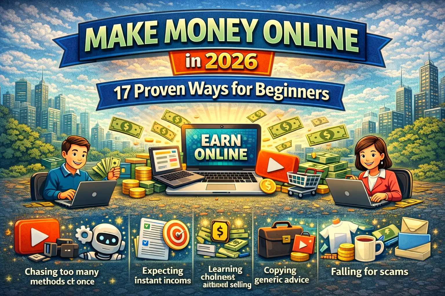 How to Make Money Online for Beginners: 17 Proven Ways (2026 Guide)