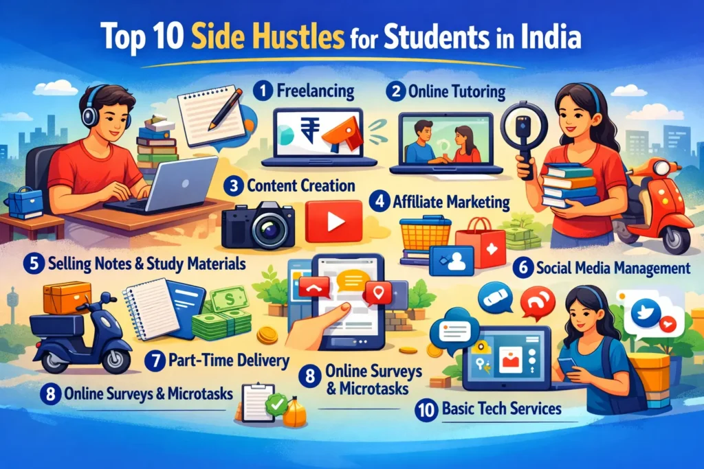 Top 10 Side Hustles for Students
