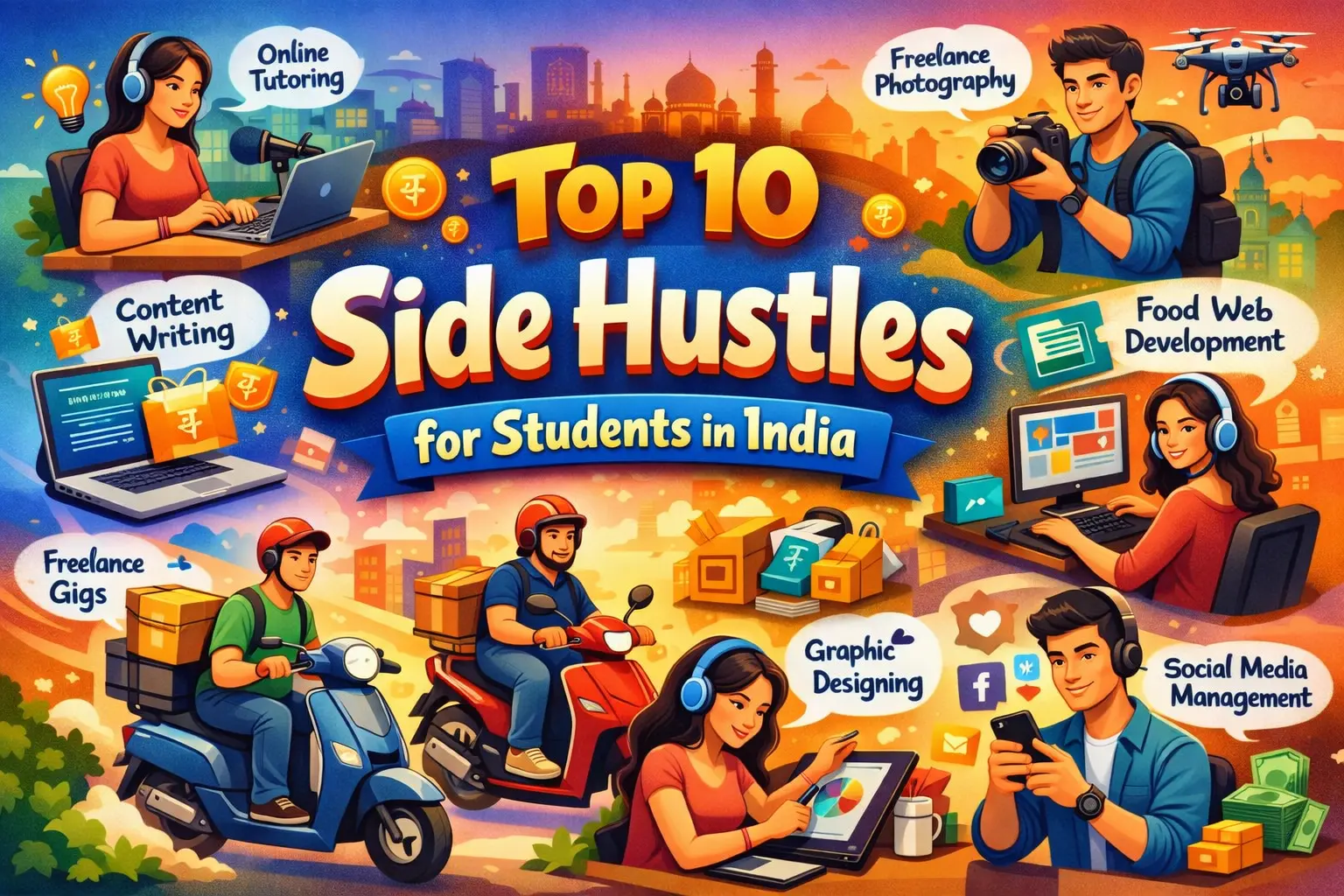 Top 10 Side Hustles for Students in India